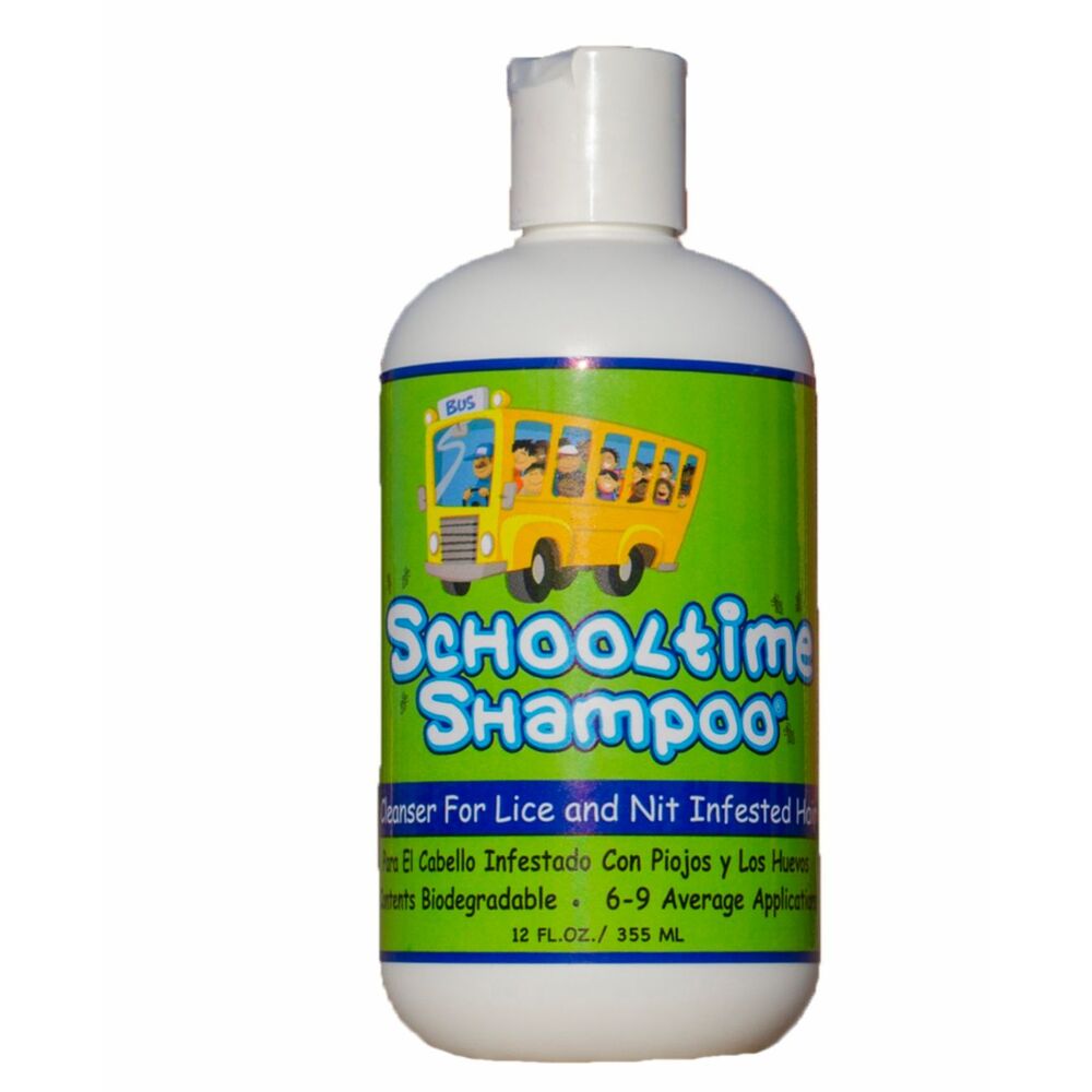 NWT Schooltime Lice Shampoo And Treatment Fragrance Free 12 FL OZ